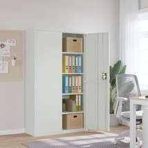  File Cabinet Light Grey Powder-coated Steel Extra Wide - $18,423.56 MXN