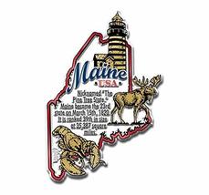 Maine Information State Magnet by Classic Magnets, 2.6&quot; x 3.9&quot;, Collectible Souv - £3.69 GBP