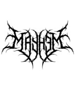 Mayhem Premium Vinyl Windshield Decal Banner, Black Death Metal Font, JD... - $126.29 MXN
