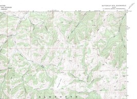 Buttercup Mtn. Quadrangle Idaho 1970 USGS Topo Map 7.5 Minute Topographic - £19.15 GBP