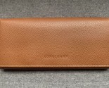 Longchamp Le Foulonne Veau Continental Leather Wallet ~NWT~ Cognac - $193.05