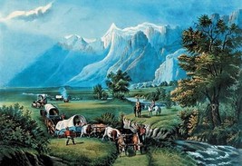 Rocky Mountains by Nathaniel Currier - Art Print - £17.29 GBP+