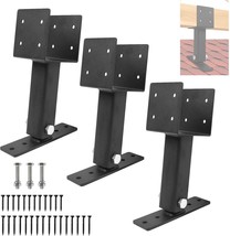 3 Pcs Roof Riser Brackets Kit, Heavy Duty Pergola Roof Riser Beam Bracke... - $1,154.54 MXN