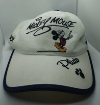 Vintage 80s Disney Embroidered Mickey and Friends Hat Adjustable One Size - £5.49 GBP