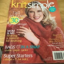 Knit Simple Fall 2008 Sweaters Bags Hats Magazine Knit Patterns - $113.53 MXN