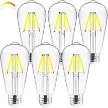 Hizashi Vintage Led Edison Bulb Dimmable, 4W Equivalent 40W, 5000K, Pack... - $30.99