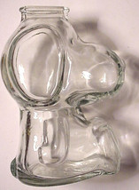 Vintage Peanuts Snoopy Coin Bank Clear Glass - £17.58 GBP