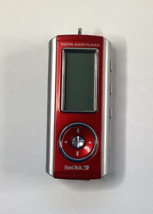 SanDisk Sansa SDMX1 (256MB) Digital Media MP3 Player Red Works great - $19.79