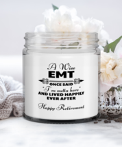 Retired EMT Candle - Wise Once Said I&#39;m Outta Here And Lived Happily Ever  - £15.94 GBP