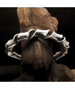 Sterling Silver Bracelet, Minimalist TWISTED Sterling Silver Cuff Bracel... - £118.14 GBP