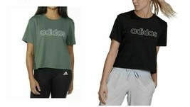 Adidas Ladies&#39; Aeroready Logo Crop Tee - £13.28 GBP+