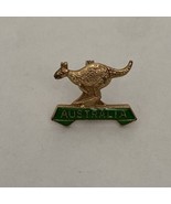 Australia Kangaroo Green Enamel Pin Gold Tone With A Hoping kangaroo - €8,74 EUR