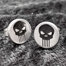 Punisher Skull Earrings - £22.30 GBP