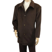 Men's Pea Top Coat Veronesi Wool Cashmere ARNO Brown 46 Regular image 5