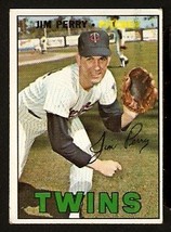 Minnesota Twins Jim Perry 1967 Topps Baseball Card # 246 Vg - £0.66 GBP