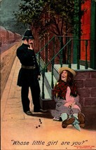 Rare 1909 Udb Bamforth Comic Postcard &quot;Whose Little Girl Are You &quot; BK39 - £5.21 GBP