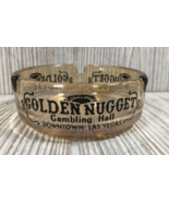 VTG Golden Nugget Gambling Hall Casino Downtown Las Vegas Glass Amber As... - £6.85 GBP