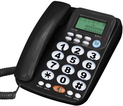 Telpal Corded Big Button Telephone For Elderly Caller Id Landline Phones For - $35.99