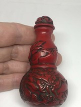 Vintage Dragon Parfum Snuff Bouteille Sculpté Résine - £45.75 GBP
