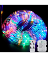 LED Rope Lights Outdoor String Light Battery Powered with Remote Control... - $283.59 MXN