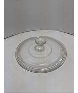 Vintage CORNING Clear Glass NY USA 24 ~ 8 3/4&quot; Round Casserole Replaceme... - $9.89