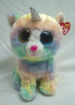 TY Beanie Boos HEATHER THE COLORFUL CAT UNICORN 9" Plush STUFFED ANIMAL ... - $18.32