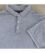 Michael Kors Golf Shirt Polo Grey White Edge M - $30.60