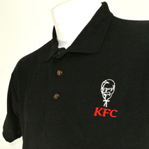 KFC Kentucky Fried Chicken Employee Uniform Polo Shirt Black Size M Medium NEW - £20.37 GBP