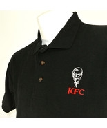 KFC Kentucky Fried Chicken Employee Uniform Polo Shirt Black Size M Medi... - £20.19 GBP