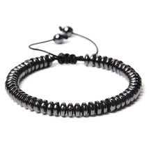 Weight Loss Hematite Braided Bracelets For Women Men Stretch Health Cure Classic - £10.89 GBP