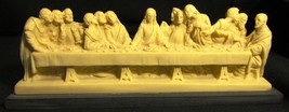 Vintag Alabaster Jesus Last Supper Santini Christianity Religious Figurine Italy - £46.23 GBP