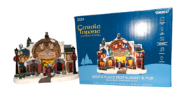 Carole Towne Reep&#39;s Place Restaurant and Pub Christmas Village Scene LED Musical - £83.95 GBP