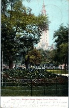 Madison Square Garden Tower from Park New York Postcard - £11.61 GBP