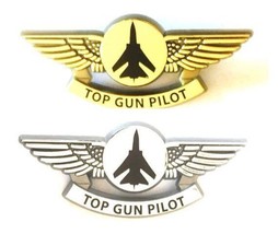 Top Gun Maverick F-16 Fighter Pilot Wings Pins Badges - £10.22 GBP