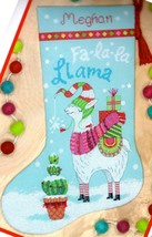 DIY Dimensions Llama Animals Christmas Counted Cross Stitch Stocking Kit 08977 - $39.95