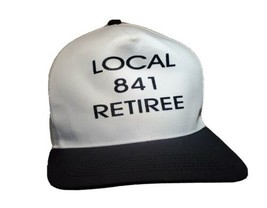 Vtg White IUOE Local 841 Hat International Union of Operating Engineers Retiree - £3.93 GBP