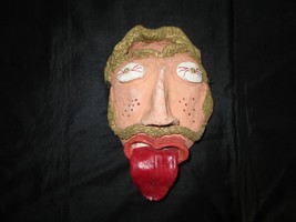New Year&#39;s Eve Hangover??? Clay Figurine Wall Hanging - 7-1/2&quot; X 4-3/4&quot; - £15.80 GBP