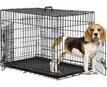 Animal Pet Cage with Plastic Tray and Handle, 36 Inches, Large - £56.81 GBP