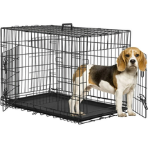 Animal Pet Cage with Plastic Tray and Handle, 36 Inches, Large - £56.83 GBP