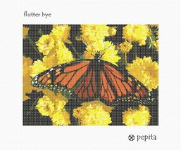Pepita Needlepoint kit: Flutter Bye, 9&quot; x 7&quot; - $50.00+