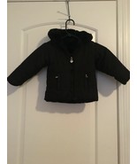 Athletic Works Toddler Girls Black Jacket Coat Warm Winter Size 24 Months - £31.55 GBP