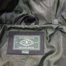 GH Bass & Co Men's Black Cotton Blend Full Zip Pockets Hoodie Jacket Size 2XL  image 2