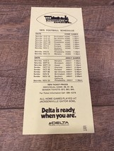 1975 Jacksonville Express World Football League Schedule, WFL, 3 1/2 x 8 - £3.29 GBP