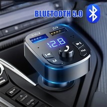 Wireless Bluetooth 5.0 Car FM Transmitter 2USB Fast Charger MP3 Player H... - £7.18 GBP