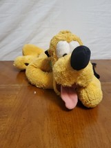 Pluto Plush Stuffed 18” Disneyland Walt Disney World Laying Down Soft Dog - $146.40 MXN