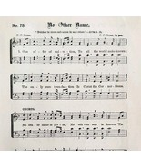 1883 Gospel Hymn No Other Name Sheet Music Victorian Religious Ephemera ... - €17,30 EUR 1883 Gospel Hymn No Other Name Sheet Music Victorian Religious Ephemera ... - €17,30 EUR