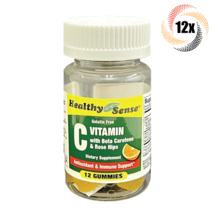 12x Bottles Healthy Sense C Vitamin Dietary Supplement Gummies | 12 Per Bottle - £18.96 GBP