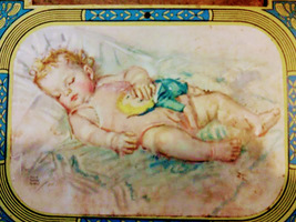 Vintage Maud Tousey Fangel Prints on Art Deco Design Cardboard Frame image 7