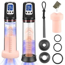 Electric Penis Vacuum Pump With 4 Suction Intensities, Rechargeable Automatic Hi - £47.68 GBP