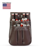 Genuine Thick Leather Shooting Shotgun Shell Bag Ammo Bag Pouch Cartridges Pouch - £29.64 GBP